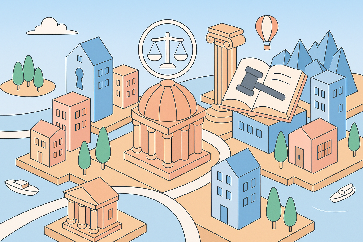 Legal and compliance illustration
